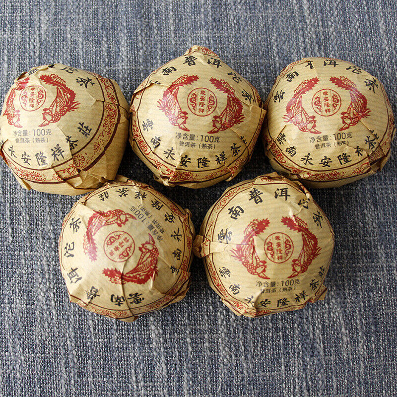 100g Golden Bud Tuo Cha Black Tea 2019 Yunnan Phoenix Tuocha Pu'er Ripe Tea