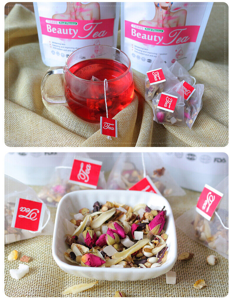 Skinny Tea Skin Beauty Glow Herbal Glowing Skin Complexion 7 Days Beauty Tea