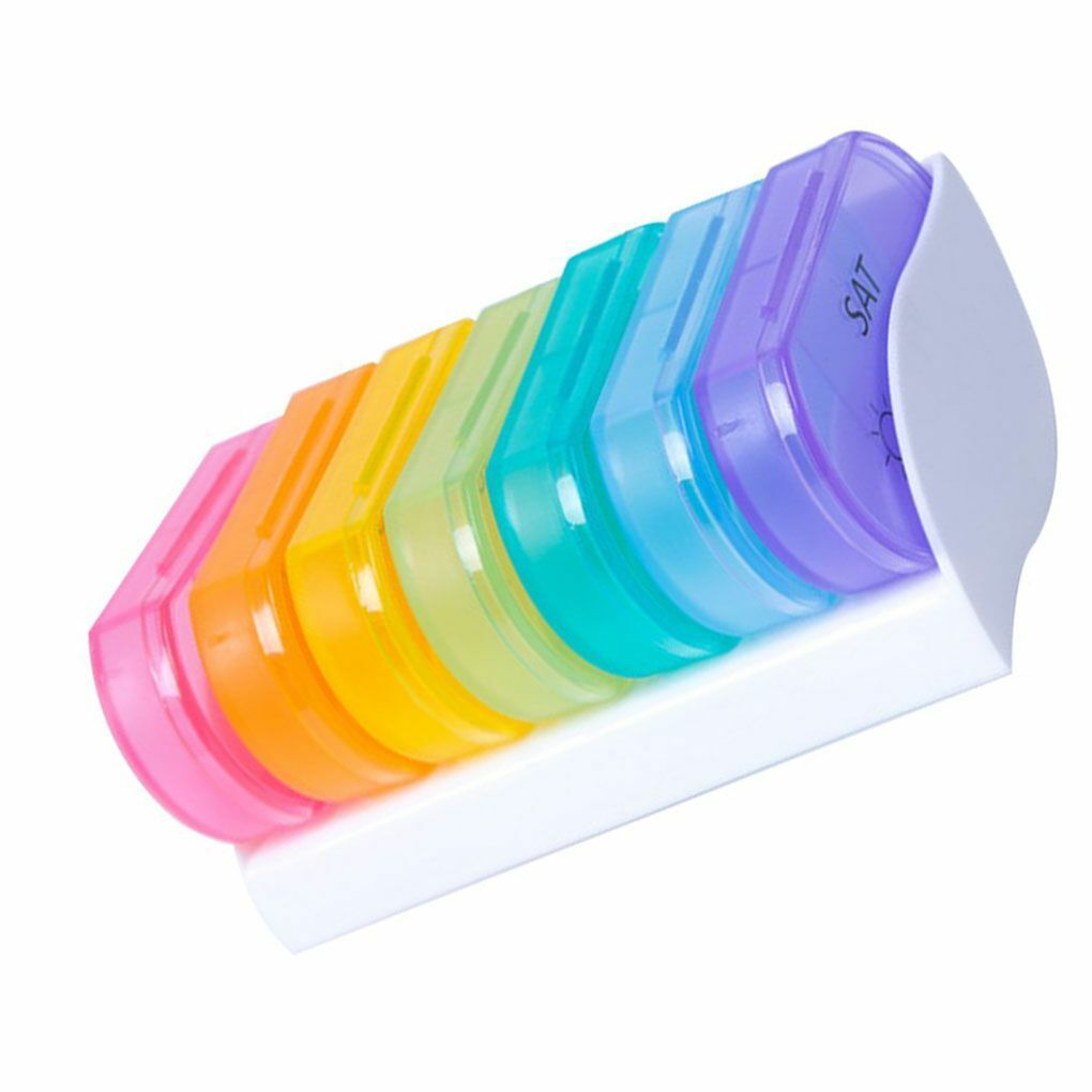 7 Days Top Pill Holder Storage Organizer Plastic Holder Handy Travel Pill Case