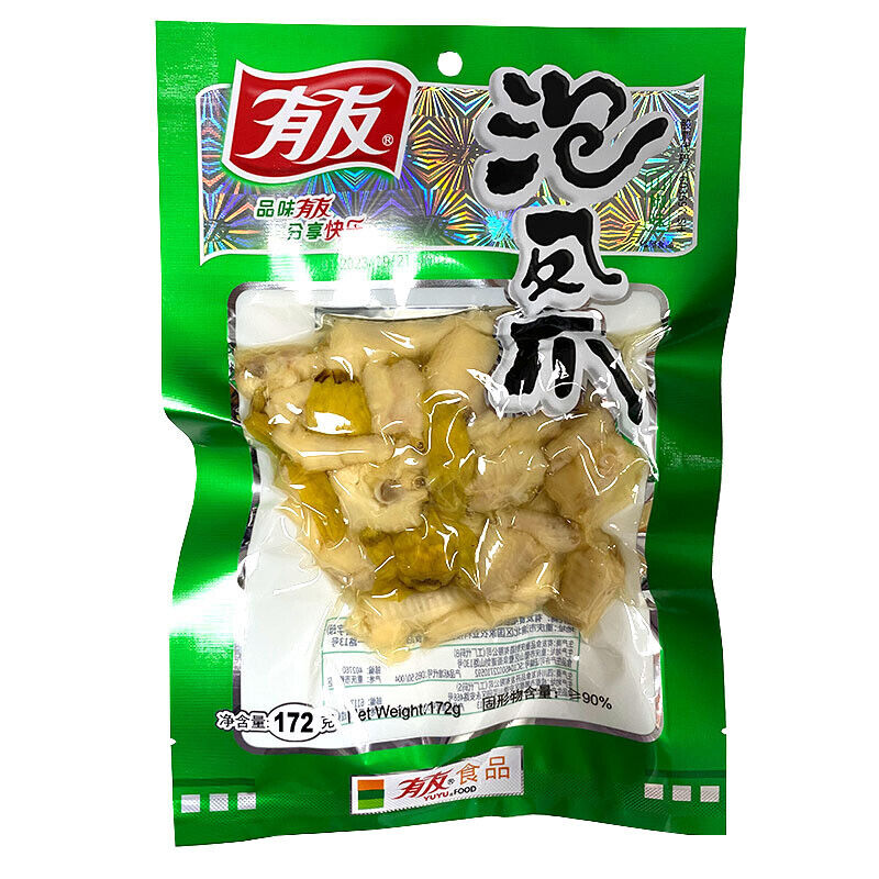 Youyou Pickled Pepper Chicken Feet  Spicy Snacks Chongqing Specialty 有友泡椒凤爪山椒鸡爪