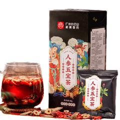HelloYoung 150g 7 Kinds of Herbs Tea Ginseng Maka Sangshen Wolfberry Huangjing Herbal Tea