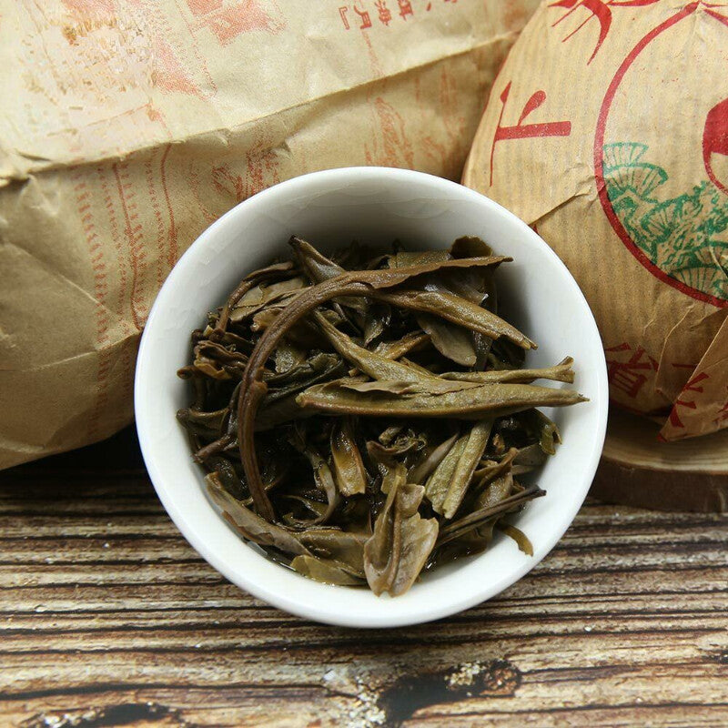 100g Xia Guan "Da Zhong Tuo Cha" Aged Green Pu Erh Tea 2006 Raw Pu Erh Tea