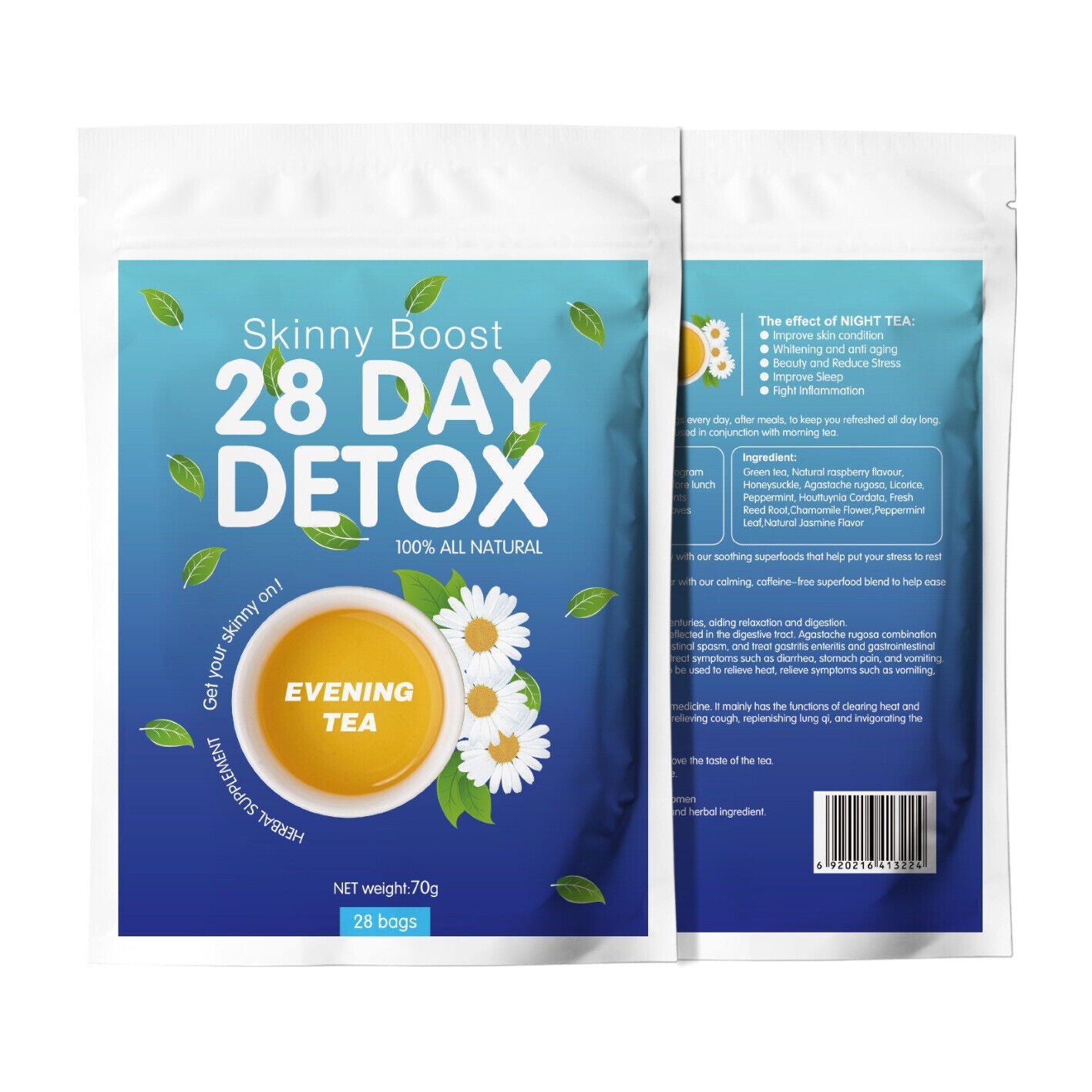 28 Day Detox Skinny Boost Tea Weight Loss Fit Tea 84g