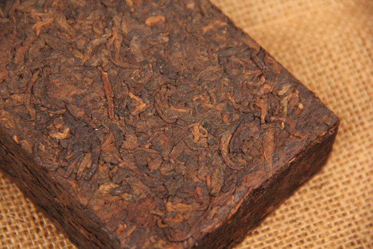 500g Old Ban Zhang Tea Brick Puerh Tea Ripe Pu'er Ancient Tree Bamboo Tube Tea