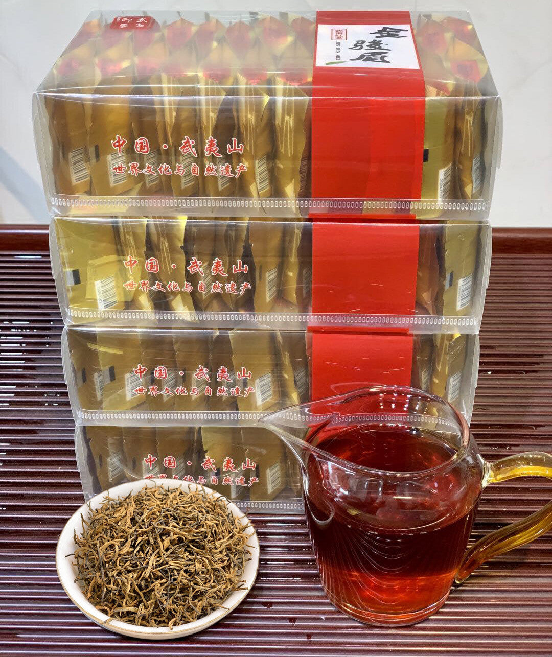 Fruity Bulk Tea Wuyi Jinjunmei Black Tea Yellow Buds New Tea Loose Tea 500g