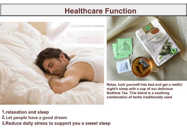 Bedtime Tea Healthy Herbs Organic Natural Herbal Sleep Well Bedtime Tea 2.5g*20