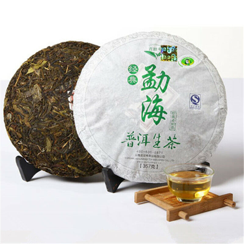 357g Pu-erh Tea Cake cha Pu'er Menghai Sheng Tea Organic Green Tea China Yunnan