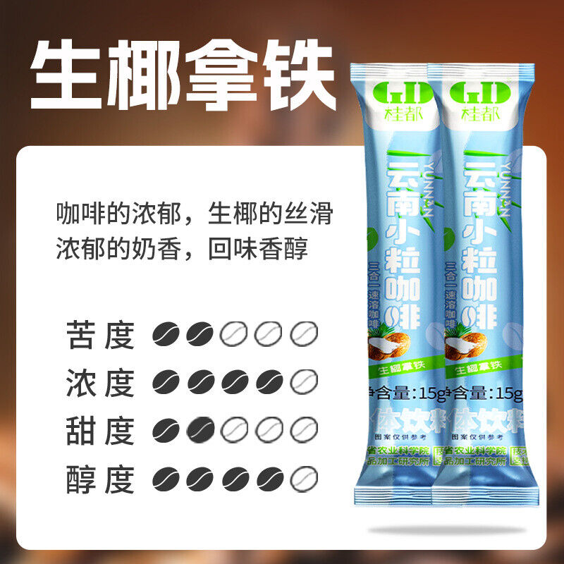 Instant 3-in-1 Coffee – Strong Latte & Cappuccino with Yunnan Arabica Beans