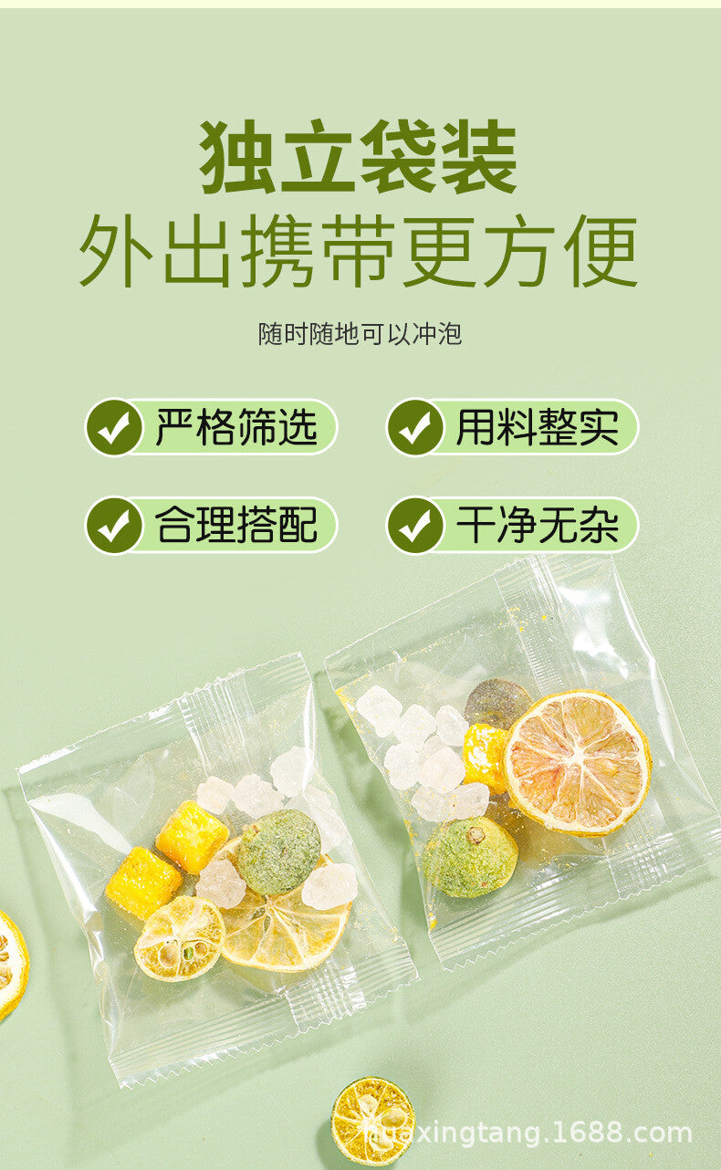 100g Green Orange Lemon Passion Fruit Tea Lemonade Cold Brew Combination Tea