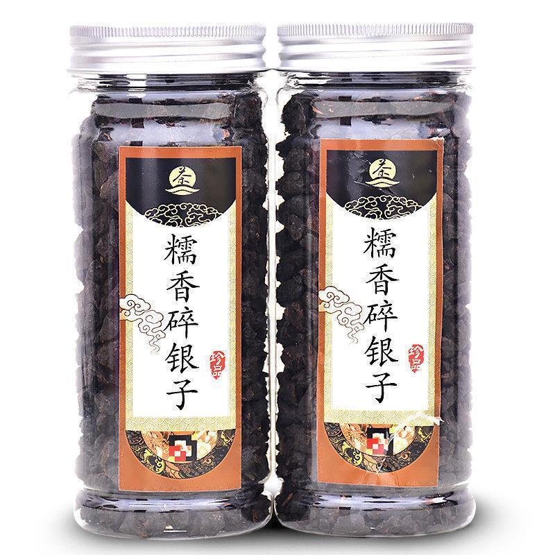 200g/can Tea Fossil Crushed Silver Cooked Tea Glutinous Rice Fragrance Pu'er Tea