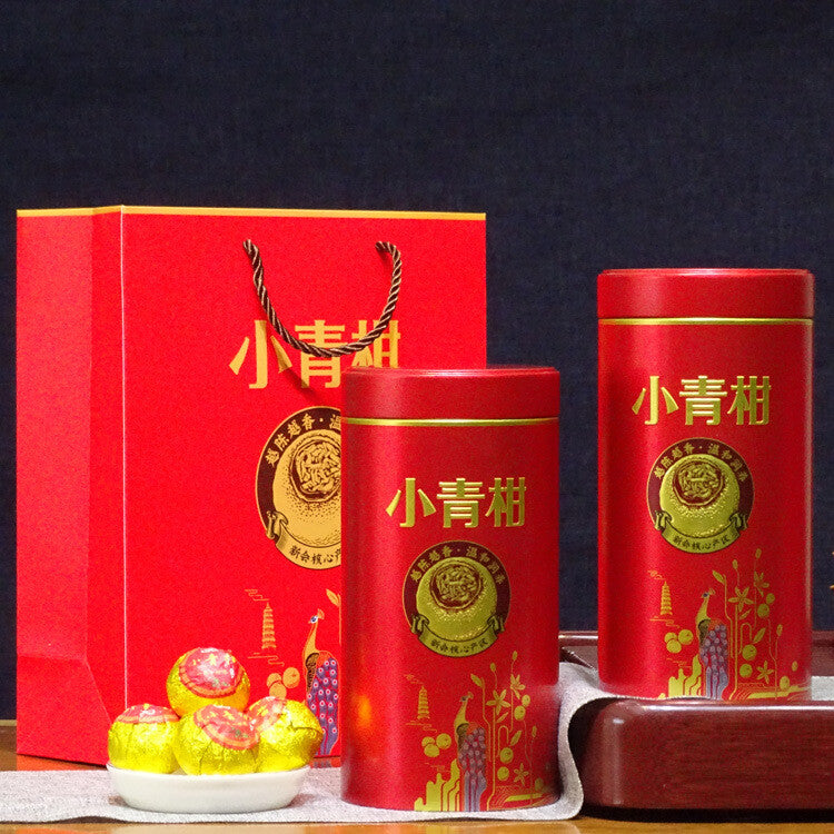 Chenpi Palace Puerh Tea Xinhui Xiaoqingkang Puerh Ripe Tea Small Canisters