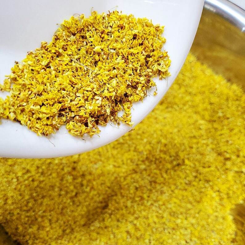 Wild Dried Osmanthus Flower Tea, Osmanthus Fragrans Tea, Sweet Olive, Gui Hua
