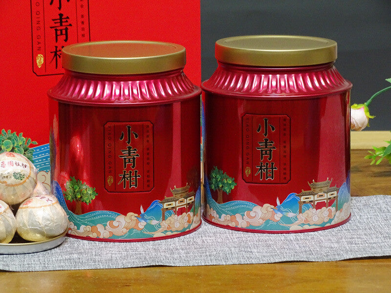 Xinhui Raw Sun-dried Tianma Xiaoqingkan Canned Puerh Ripe Tea 500g