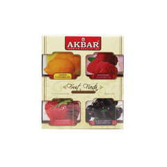 Akbar Four Flavor Combination Bag Tea 40 Tea Bags/Box Fruit Flavor