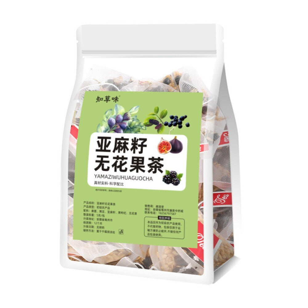 Flaxseed Fig Mulberry Black Goji Herbal Tea Pyramid Bags