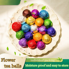 Pu'er Rose Jasmine Sugar Free Roselle Dragon Ball Loose Flower Tea Balls 20PCS