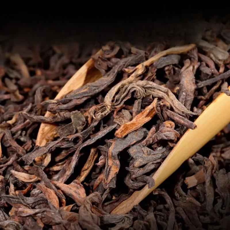 Aged Wild Black Gold Luzhou Fragrance Tea Yunnan Menghai Pu'er Ripe Tea