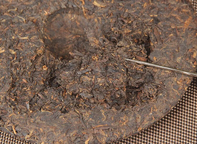 Chinese Good Taste Shu Puer Tea Cake 357G Yunnan Qizi Bing Fermented Puerh Cha