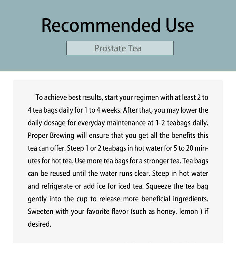 Prostate Tea Promotes Prostate Health Tea  5g*30 bags Male Prostate Health Tea