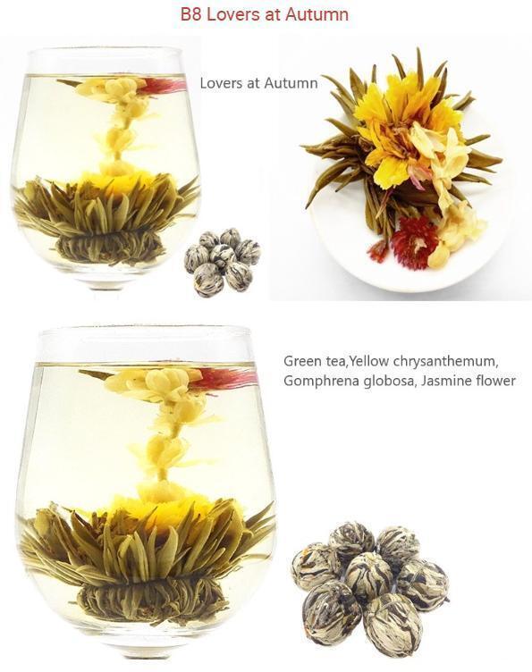 20Pcs High Quality Lily Flower Blooming Tea Balls Jasmine Mixed Flower Tea
