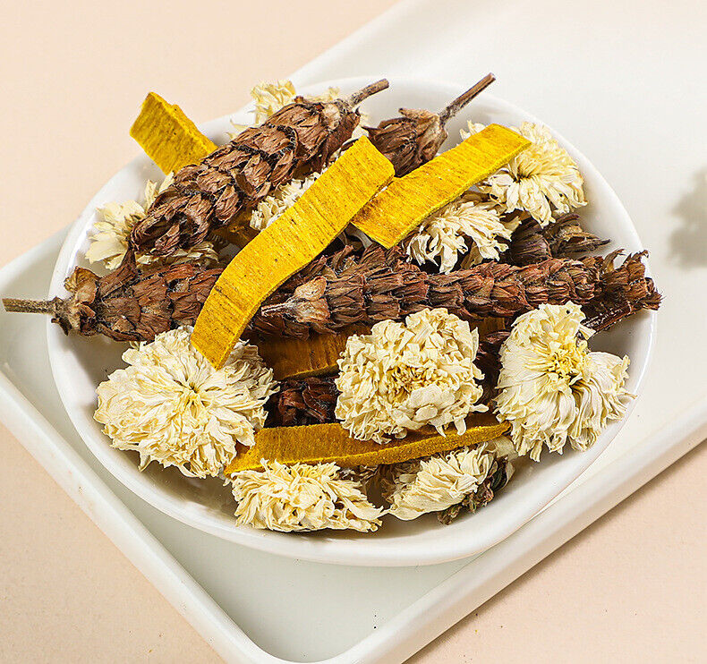 White Chrysanthemum Yellow Cypress Prunella Vulgaris Combination Herbal Tea