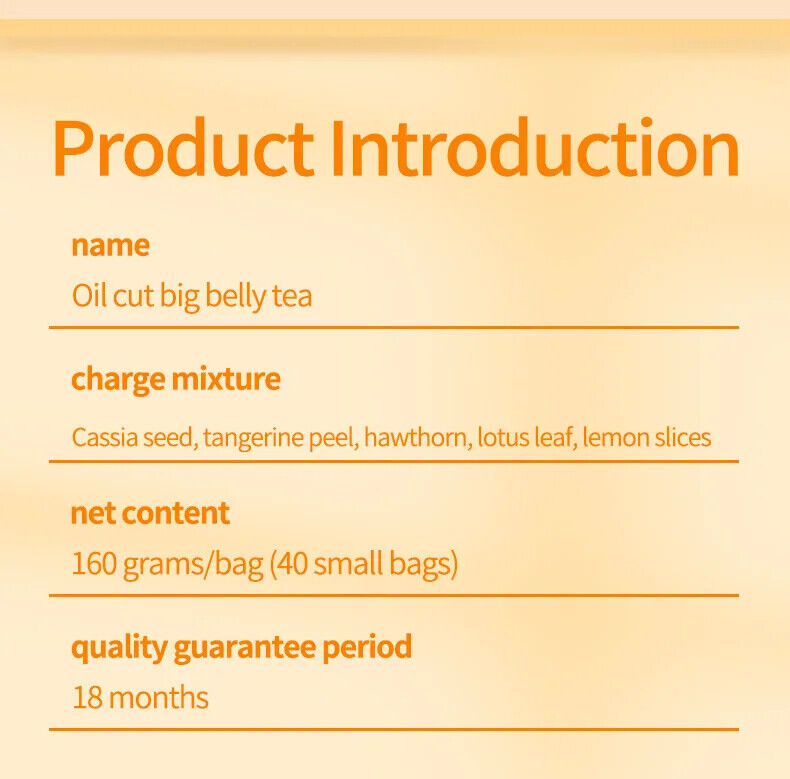 Oil Cut Big Belly Tea Healthy Herb Tea Bag 150g/5.29oz