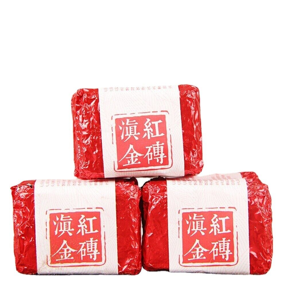 HelloYoung 100g Small Compressed Tea Black Tea Mini Fengqing Yunnan Dianhong Gold Cube