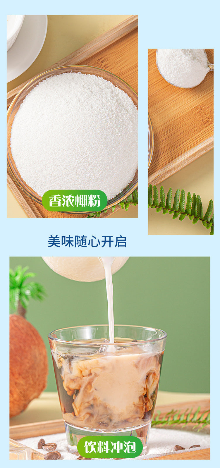 Premium Coconut Powder – For Drinks, Baking & Desserts (500g)