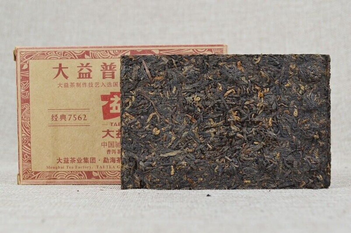 250g Yunnan Menghai 7562 TAETEA Dayi Tea Pu-erh Brick Tea Ripe Ecology Puer Tea