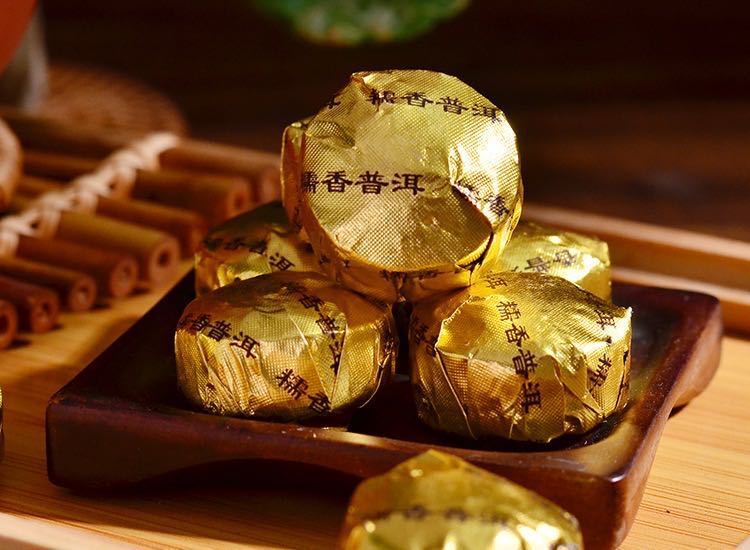 500g Yunnan Pu'er Ripe Tea Glutinous Rice Aroma Xiaotuo Tea Strong Aroma Type