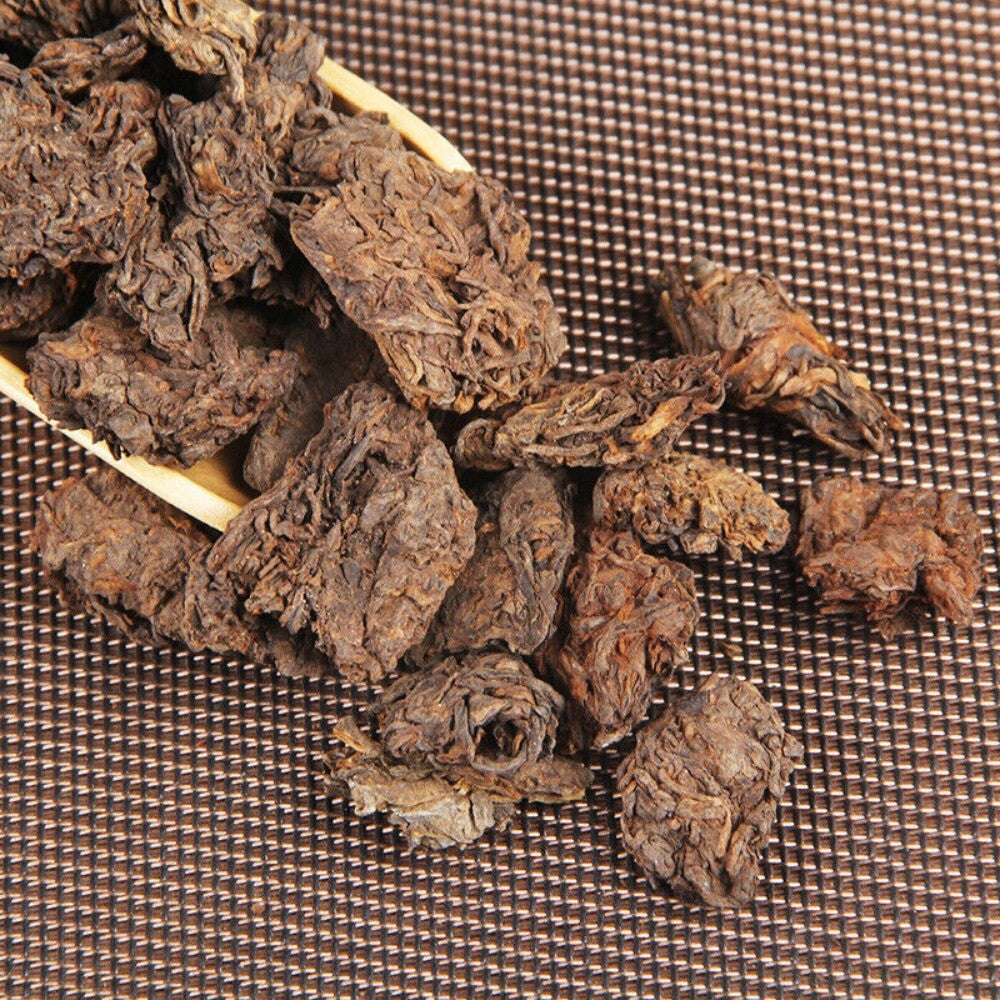 Supreme Aged Golden Buds Lao Cha Tou Pu'er Pu-erh Loose Tea Puer Ripe Shu 250g