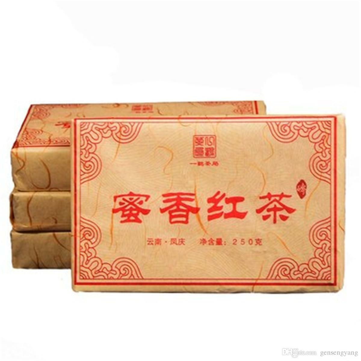 HelloYoung Fengqing Dianhong Compressed Tea Authentic Yunnan DianHong Black Tea Brick 250g