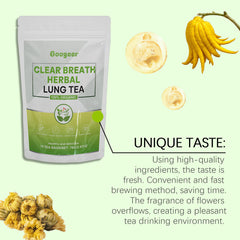 100% Organic Natural Respiratory Support Googeer Breath Herbal Lung Tea
