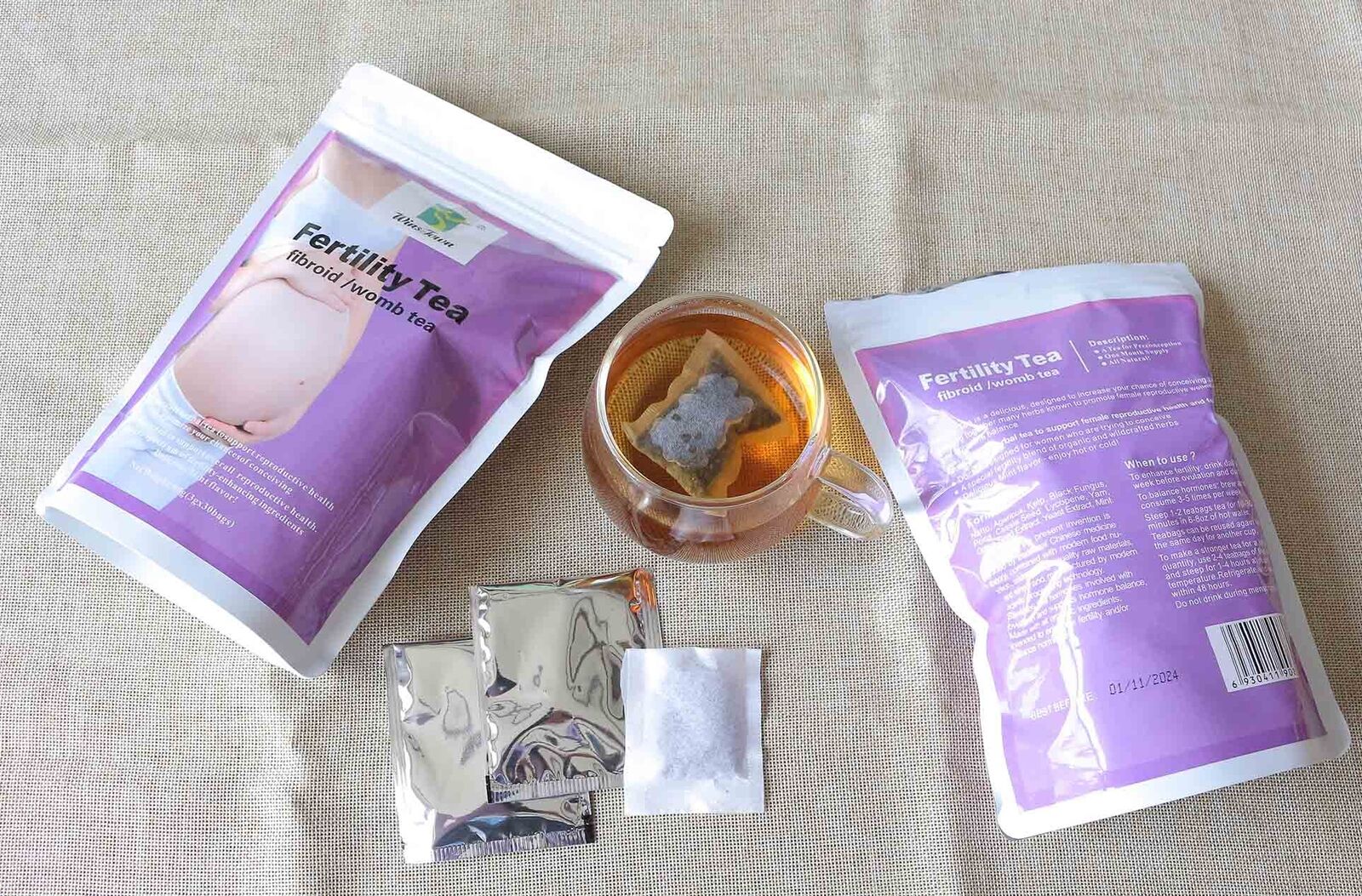 Female Fertility Fibroid Tea Herbal Teabag Factory Womb Detox Tea