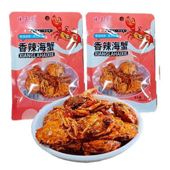 11g*20 Packs Instant Seafood Spicy Baby Crab Snacks Spicy Sea Crab