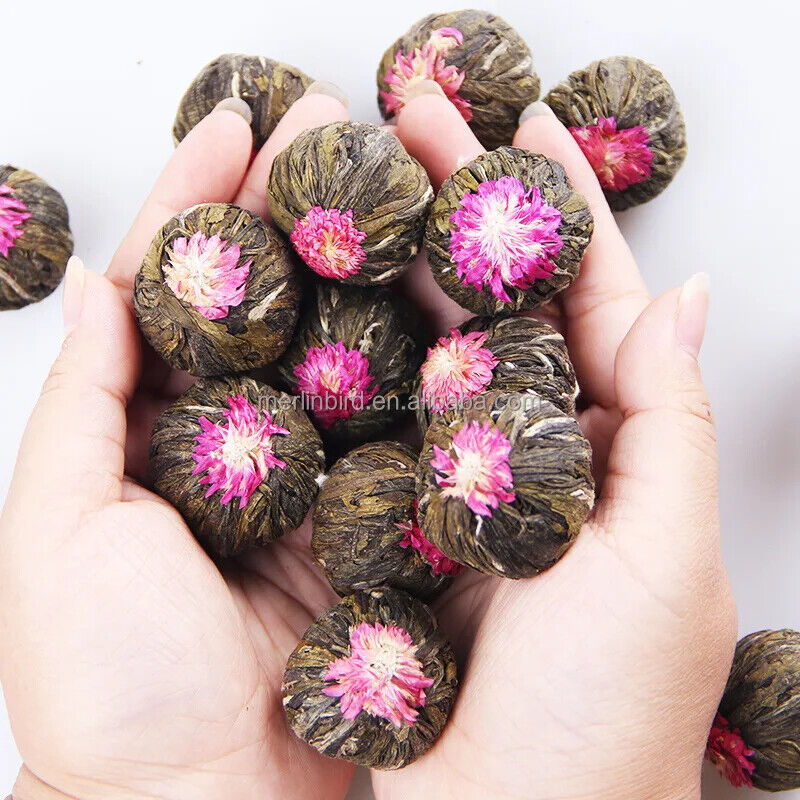 NEW Hand-made Beautiful Blooming Flower Tea Ball Dried Flowers Tea 20pcs