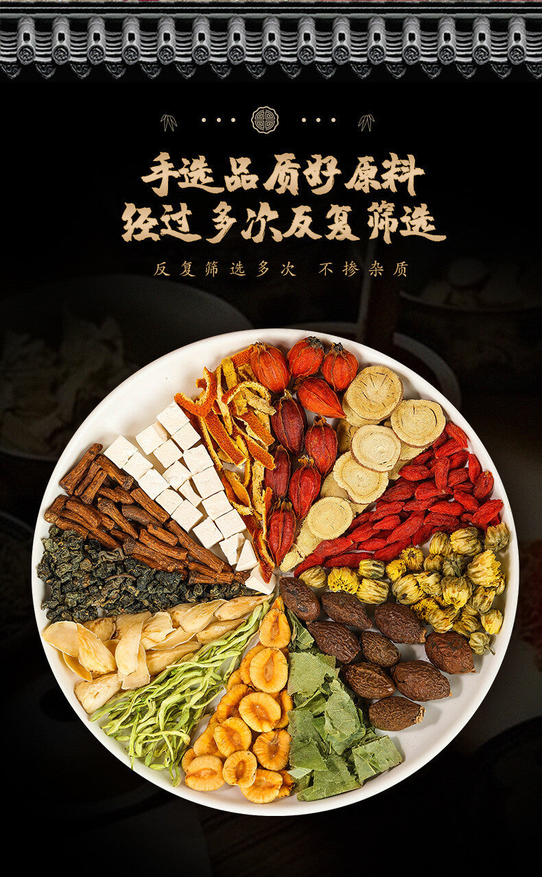 Fat Hai Luo Han Guo Tea Honeysuckle Small Tin Tea Fat Hai Qing Yun Tea