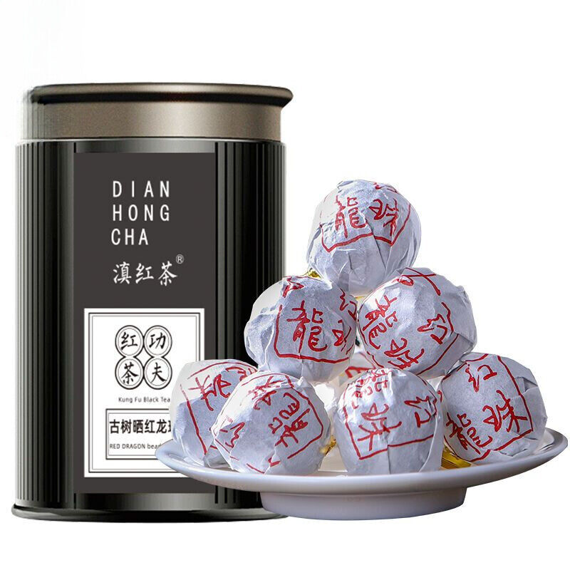 Yunnan Fengqing Dian Hong Tea Old Ancient Trees Longzhu Honey Scented Tea 200g
