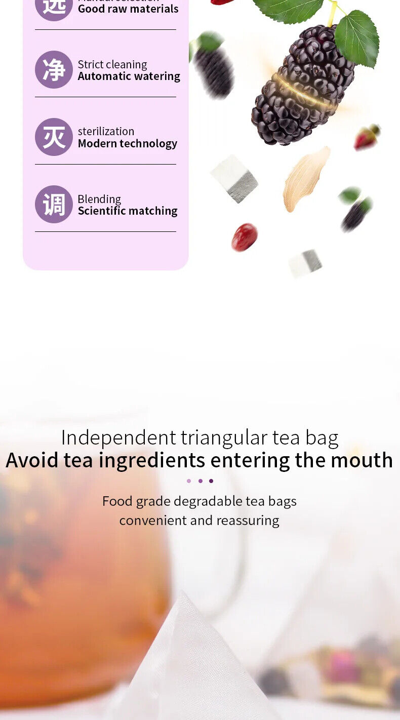 Mulberry Poria Cocos Tea Healthy Herb Tea Bag 160g
