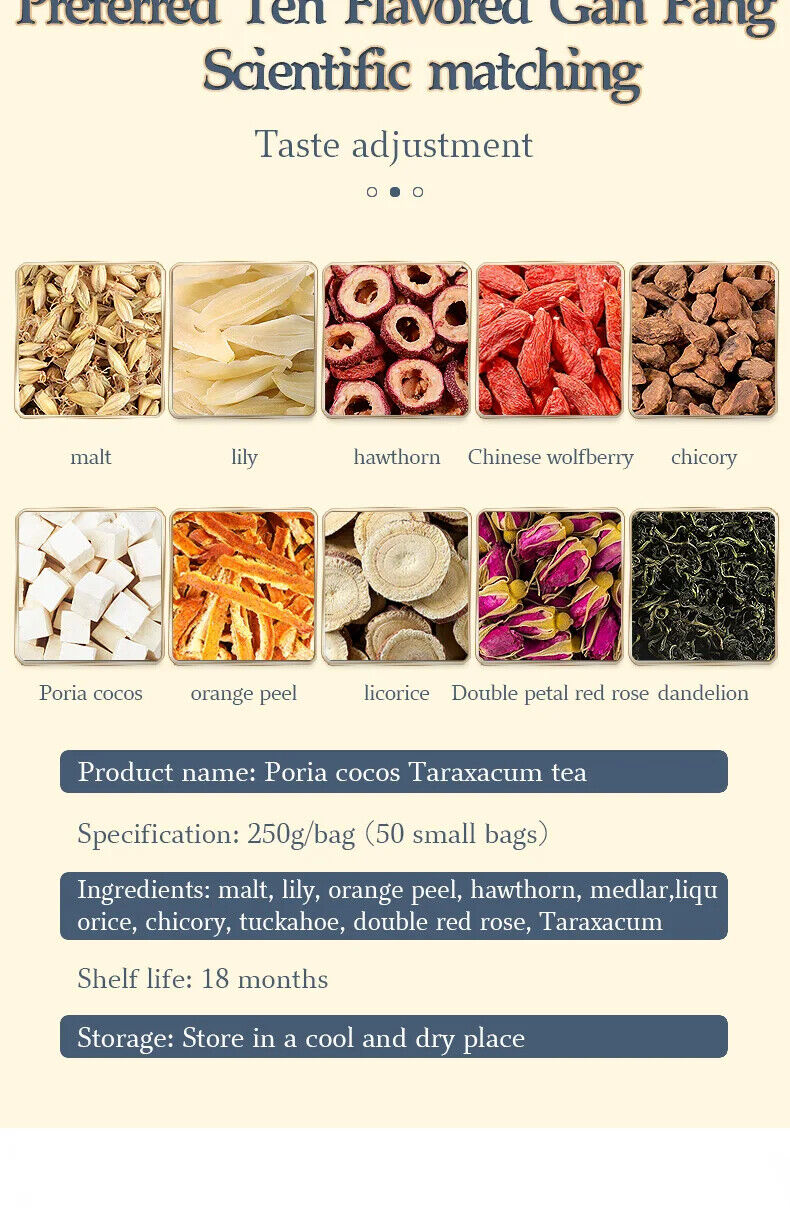 Poria Cocos Taraxacum Tea Herbal Tea 250g