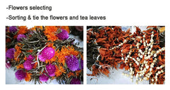 Handmade Blooming Tea Balls Marigold Flowering Tea Chinese Green Tea 20pcs