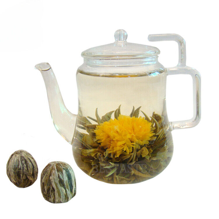 Handmade Blooming Tea Balls Marigold Flowering Tea Chinese Green Tea 20pcs