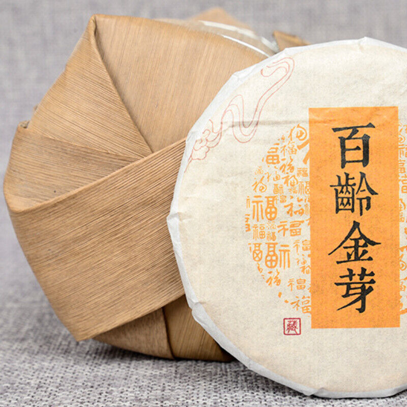 100g Yunnan Pu-Erh Tea cooked tea cake Bailing Golden Bud cooked cake
