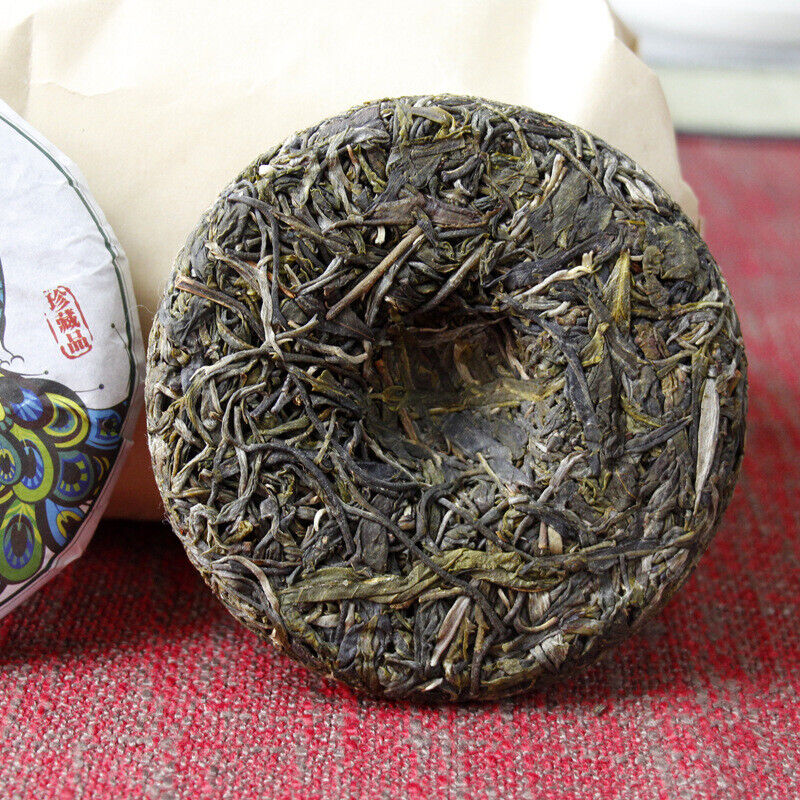 Thé Pu'er du Yunnan 100g Malachite d'islande thé vert à sept graines gâteau