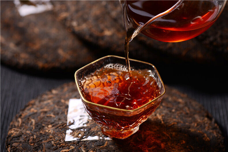 357g云南普洱茶熟茶 饼茶 Ripe Tea 357g Yunnan Pu'er Tea Cake Tea