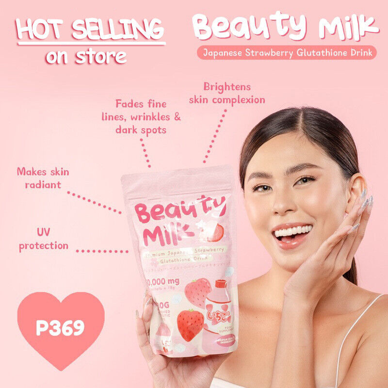 Beauty Milk Powder Strawberry Powder Instant Collagen Drink 180g/bag