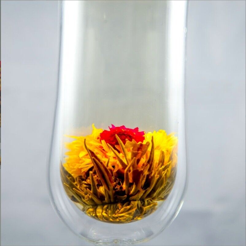 Handmade Fresh Beauty Globe Amaranth Jasmine Tea Flower Blooming Tea Ball 20pcs