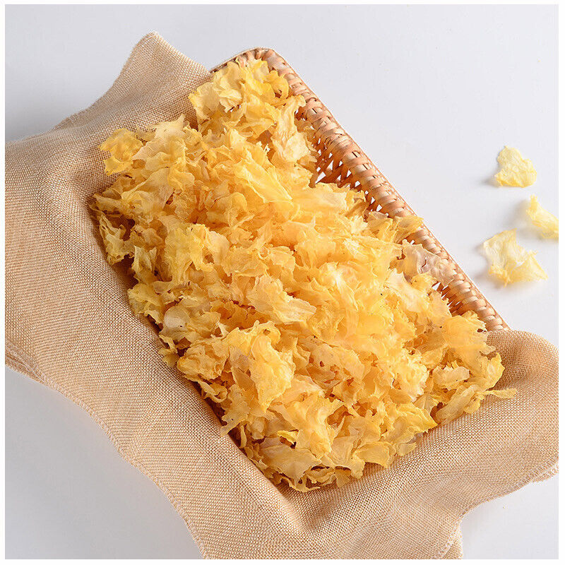 HelloYoung Crushed Sue Bai Mu Er Snow Fungus Gutian Serpihan Kulat Putih White Fungus 250g