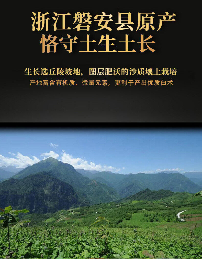 Atractylodes Powder Sulfur-free Chinese Herbs Freshly Ground Powder Bai Zhu 200g