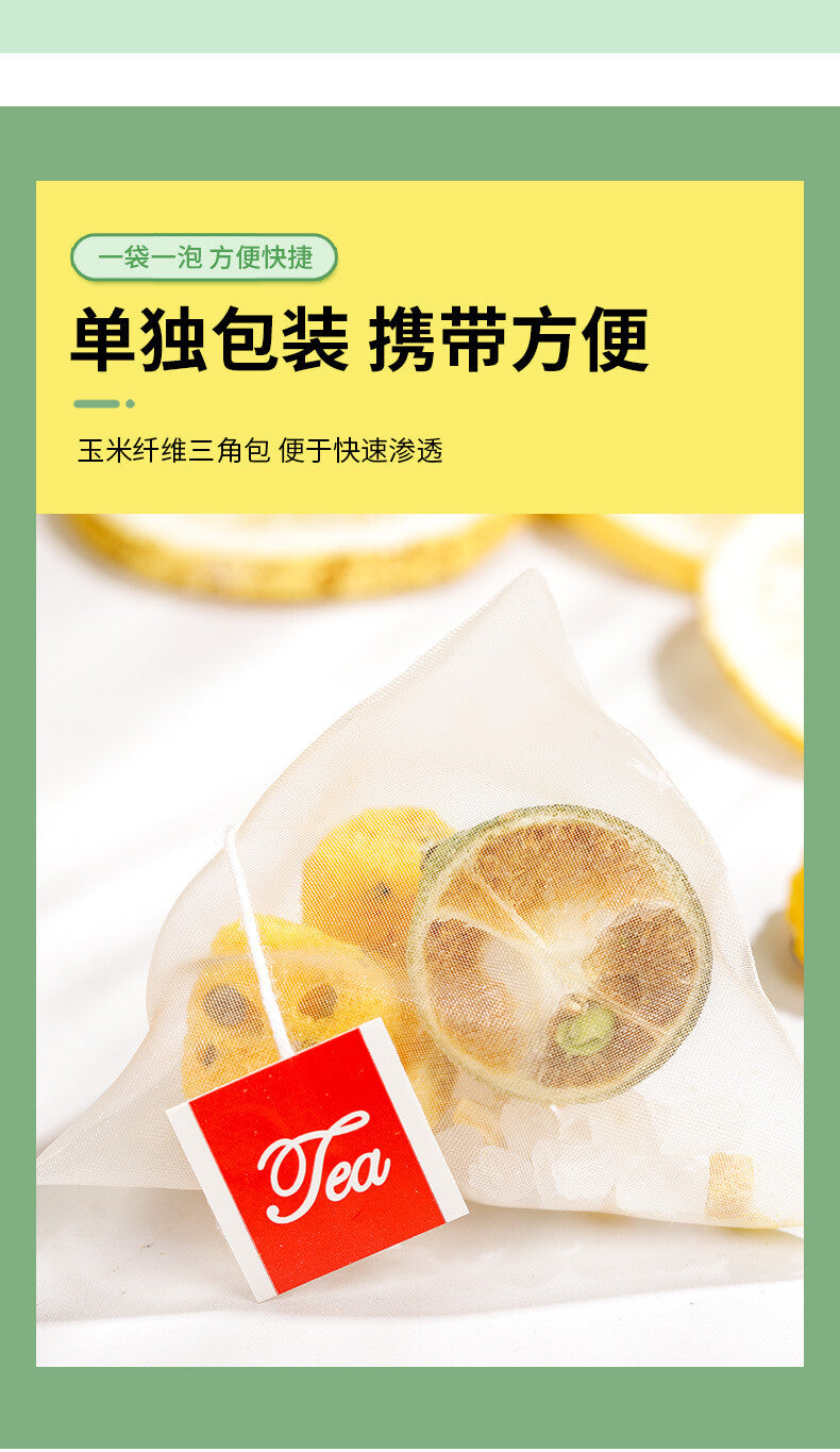 Cold Brewed Triangular Tea Bag Fruit Tea Kumquat Lemon Passion Fruit Tea